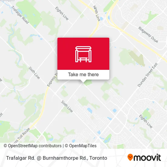 Trafalgar Rd. @ Burnhamthorpe Rd. map