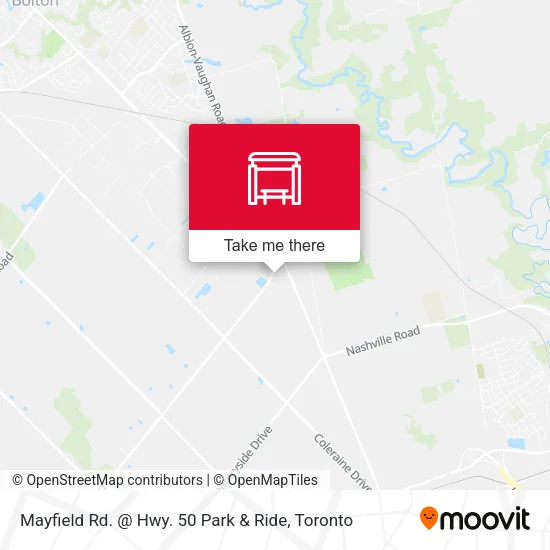 Mayfield Rd. @ Hwy. 50 Park & Ride map