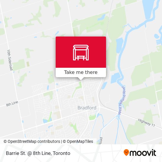 Barrie St. @ 8th Line map