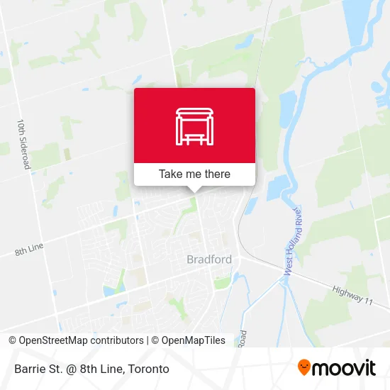 Barrie St. @ 8th Line map