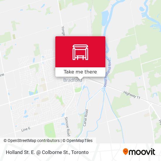Holland St. E. @ Colborne St. map