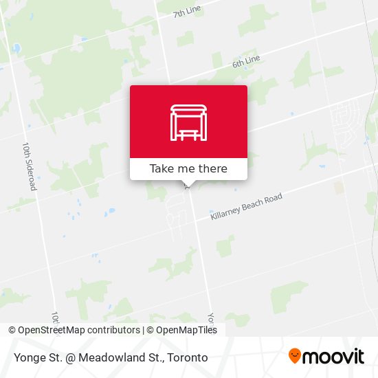 Yonge St. @ Meadowland St. map