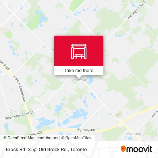 Brock Rd. S. @ Old Brock Rd. map