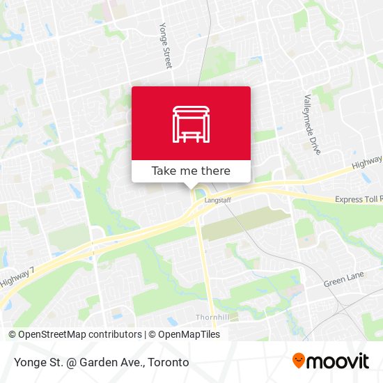 Yonge St. @ Garden Ave. map