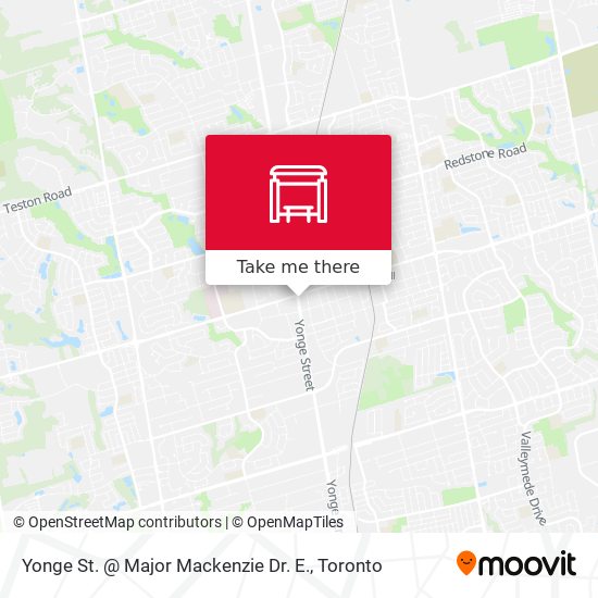 Yonge St. @ Major Mackenzie Dr. E. map