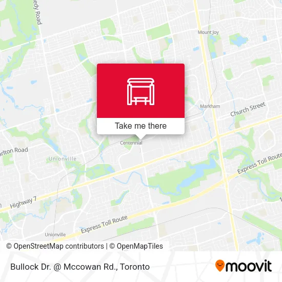 Bullock Dr. @ Mccowan Rd. map