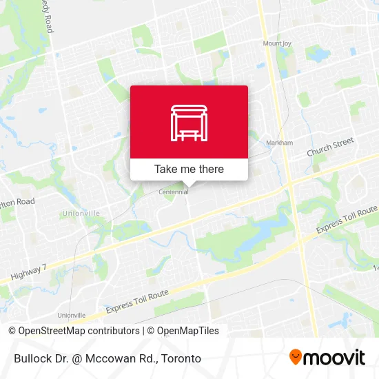 Bullock Dr. @ Mccowan Rd. map