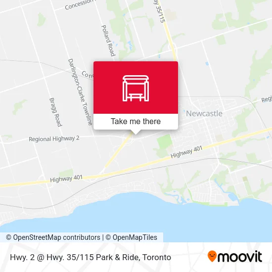 Hwy. 2 @ Hwy. 35 / 115 Park & Ride map
