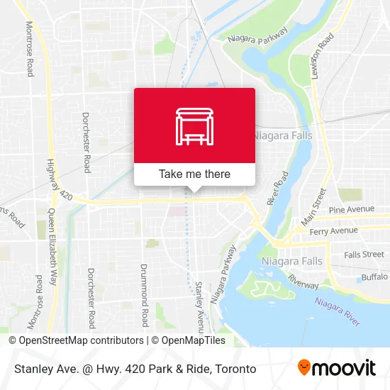 Stanley Ave. @ Hwy. 420 Park & Ride map