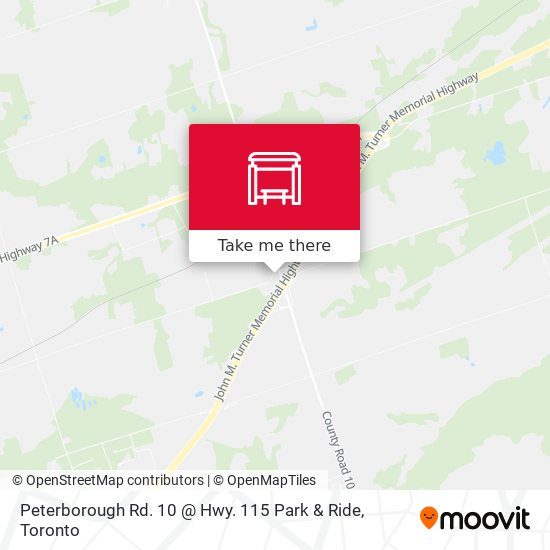 Peterborough Rd. 10 @ Hwy. 115 Park & Ride plan