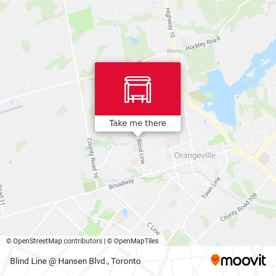 Blind Line @ Hansen Blvd. map