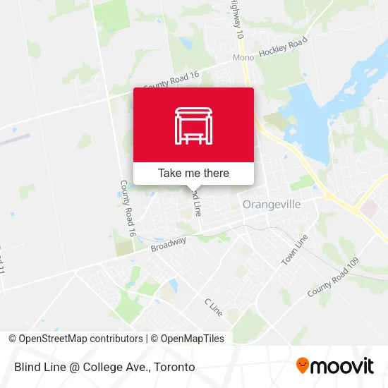 Blind Line @ College Ave. plan