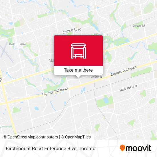 Birchmount Rd at Enterprise Blvd map