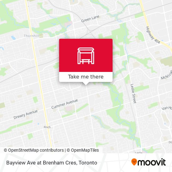 Bayview Ave at Brenham Cres map