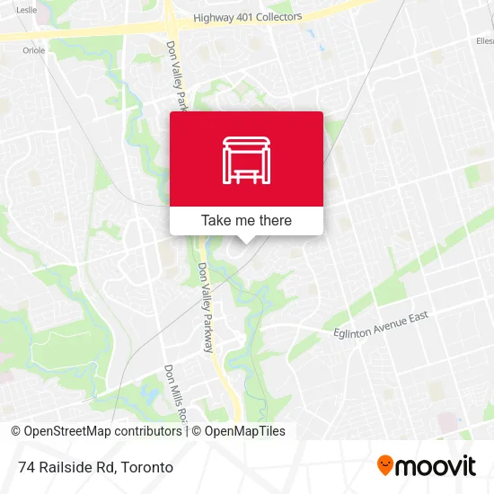 74 Railside Rd map