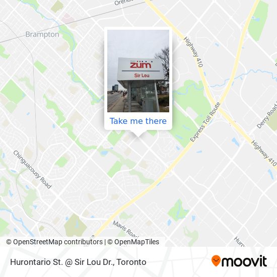 Hurontario St. @ Sir Lou Dr. map