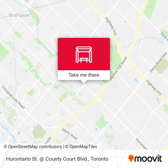 Hurontario St. @ County Court Blvd. map