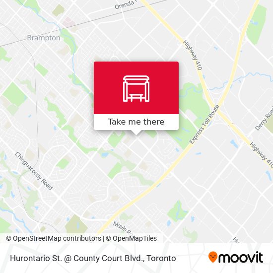 Hurontario St. @ County Court Blvd. map