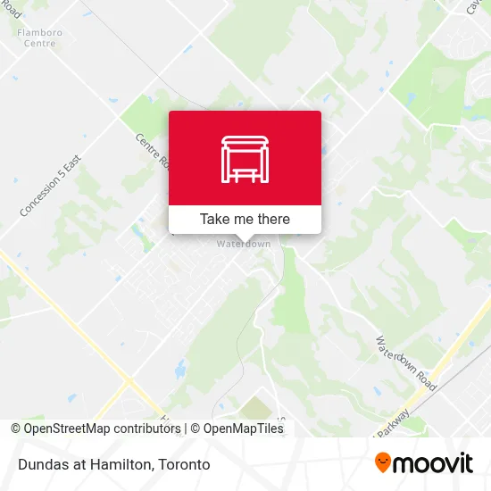 Dundas at Hamilton map