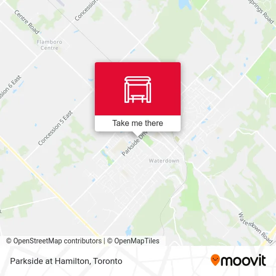 Parkside at Hamilton map