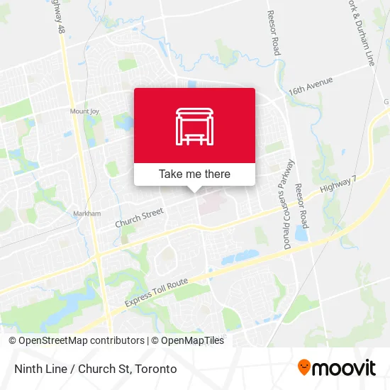 Ninth Line / Church St map