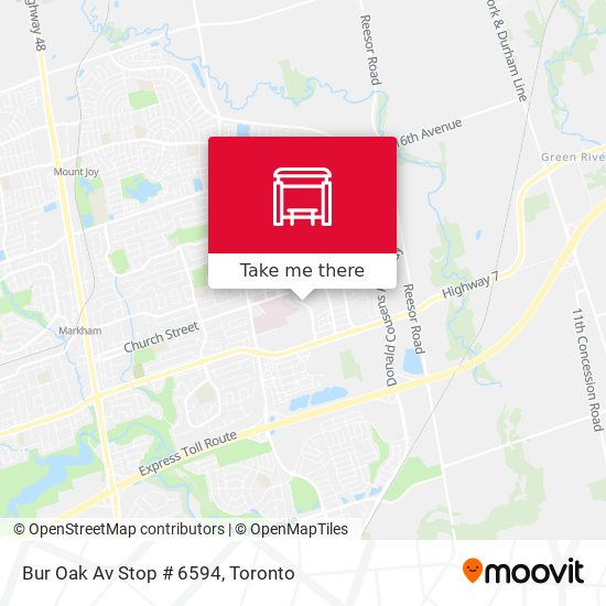 Bur Oak Av Stop # 6594 plan