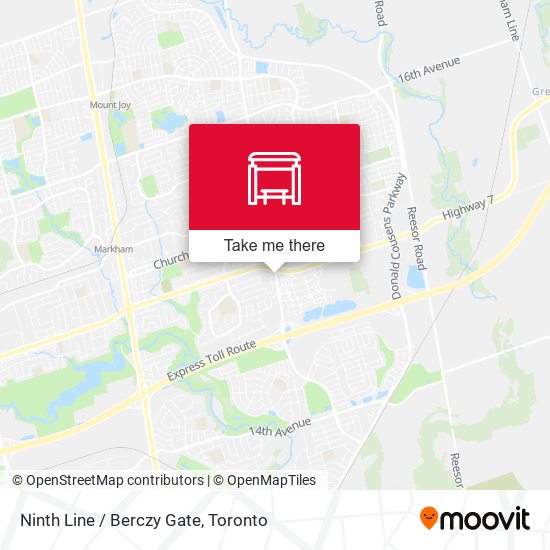 Ninth Line / Berczy Gate map