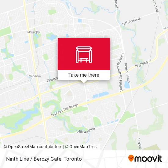 Ninth Line / Berczy Gate map