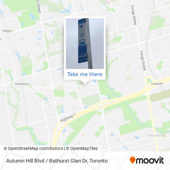 Autumn Hill Blvd / Bathurst Glen Dr plan