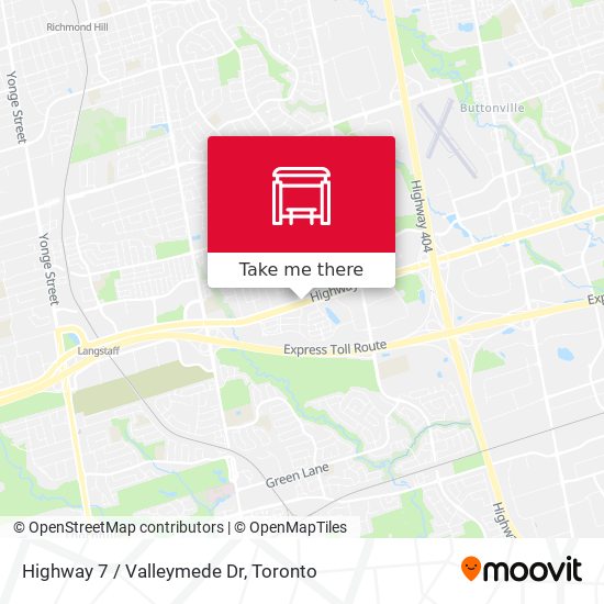 Highway 7 / Valleymede Dr map