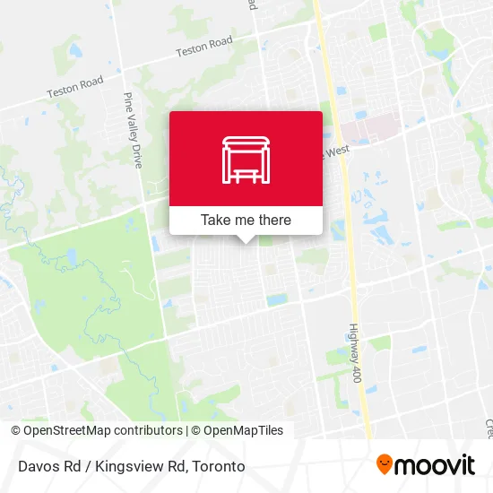 Davos Rd / Kingsview Rd map