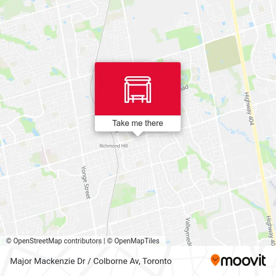 Major Mackenzie Dr / Colborne Av map