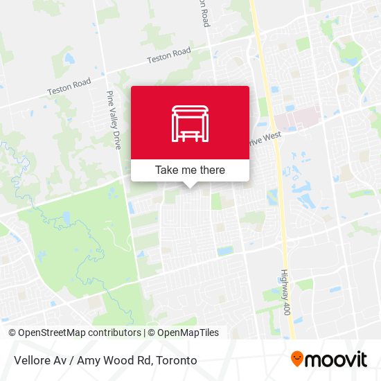 Vellore Av / Amy Wood Rd map