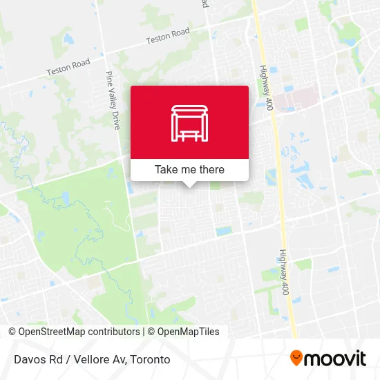 Davos Rd / Vellore Av map