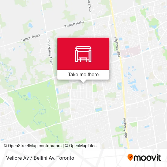 Vellore Av / Bellini Av map