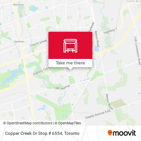 Copper Creek Dr Stop # 6554 map