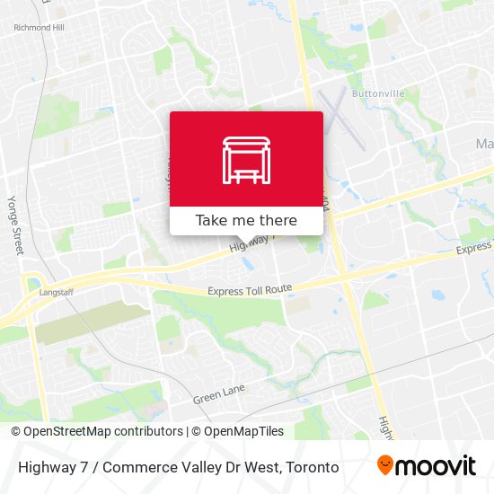 Highway 7 / Commerce Valley Dr West map