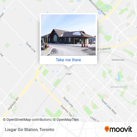 Lisgar Go Station map