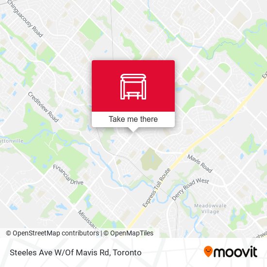 Steeles Ave W/Of Mavis Rd map