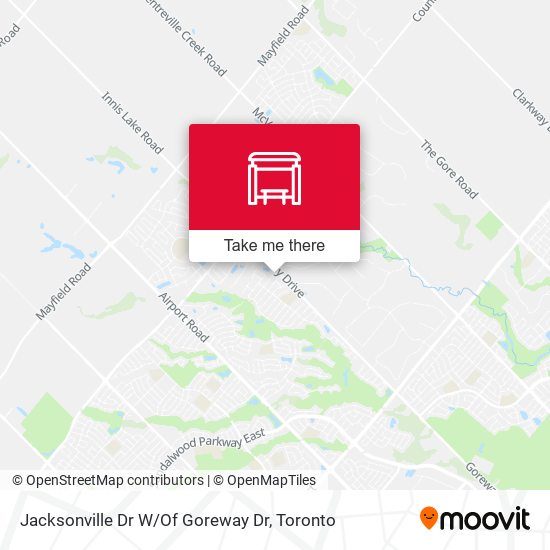 Jacksonville Dr W / Of Goreway Dr map