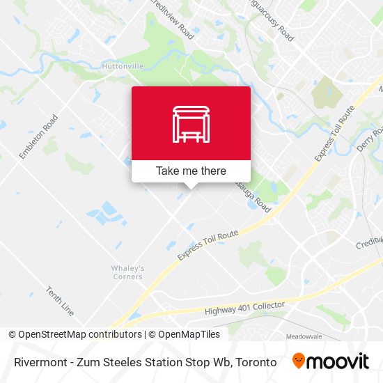 Rivermont - Zum Steeles Station Stop Wb plan