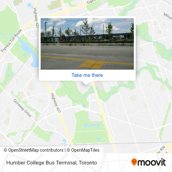 Humber College Bus Terminal map