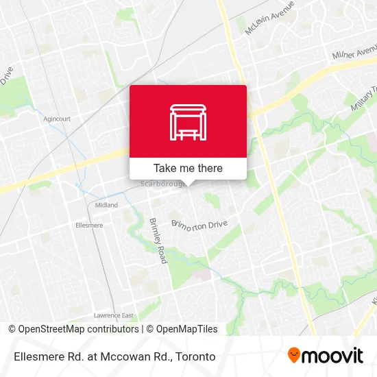 Ellesmere Rd. at Mccowan Rd. map