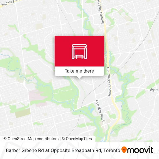 Barber Greene Rd at Opposite Broadpath Rd map