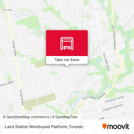 Laird Station Westbound Platform map