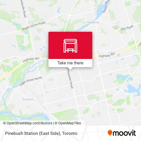 Pinebush Station (East Side) map