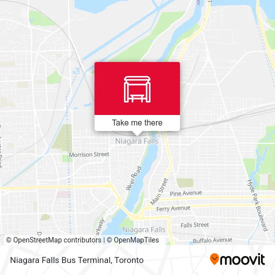 Niagara Falls Bus Terminal map