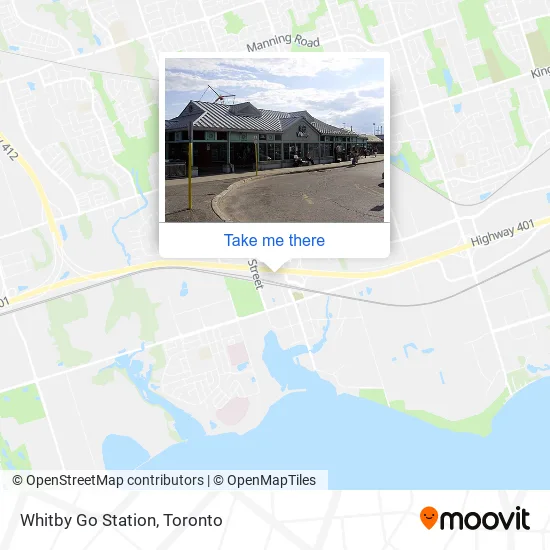 Whitby Go Station map