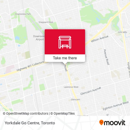 Yorkdale Go Centre map