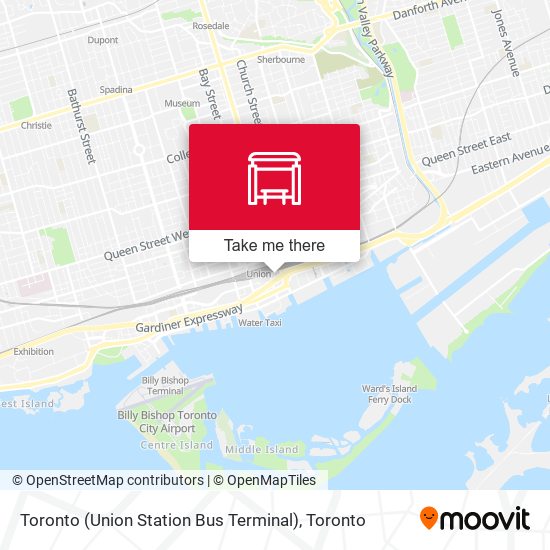 Toronto (Union Station Bus Terminal) map